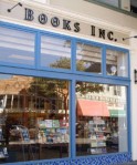 Books Inc., book store, author reading, rain, traffic