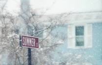 Boston, blizzard, snow, Sudan Licht