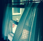 curtains, spring breeze