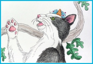 Molly Finds Her Purr, illustrated children's book, picture book, purr