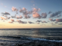 clouds, ocean, Hawaii, Kauai, sunrise