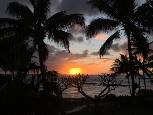 Kauia, Kauai sunset, Hawaiian sunset