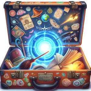 baggage magic, suitcase, airplane baggage