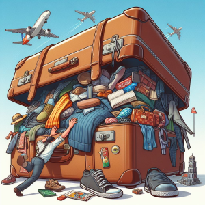 extra-large suitcase, overweight bag, baggage trouble